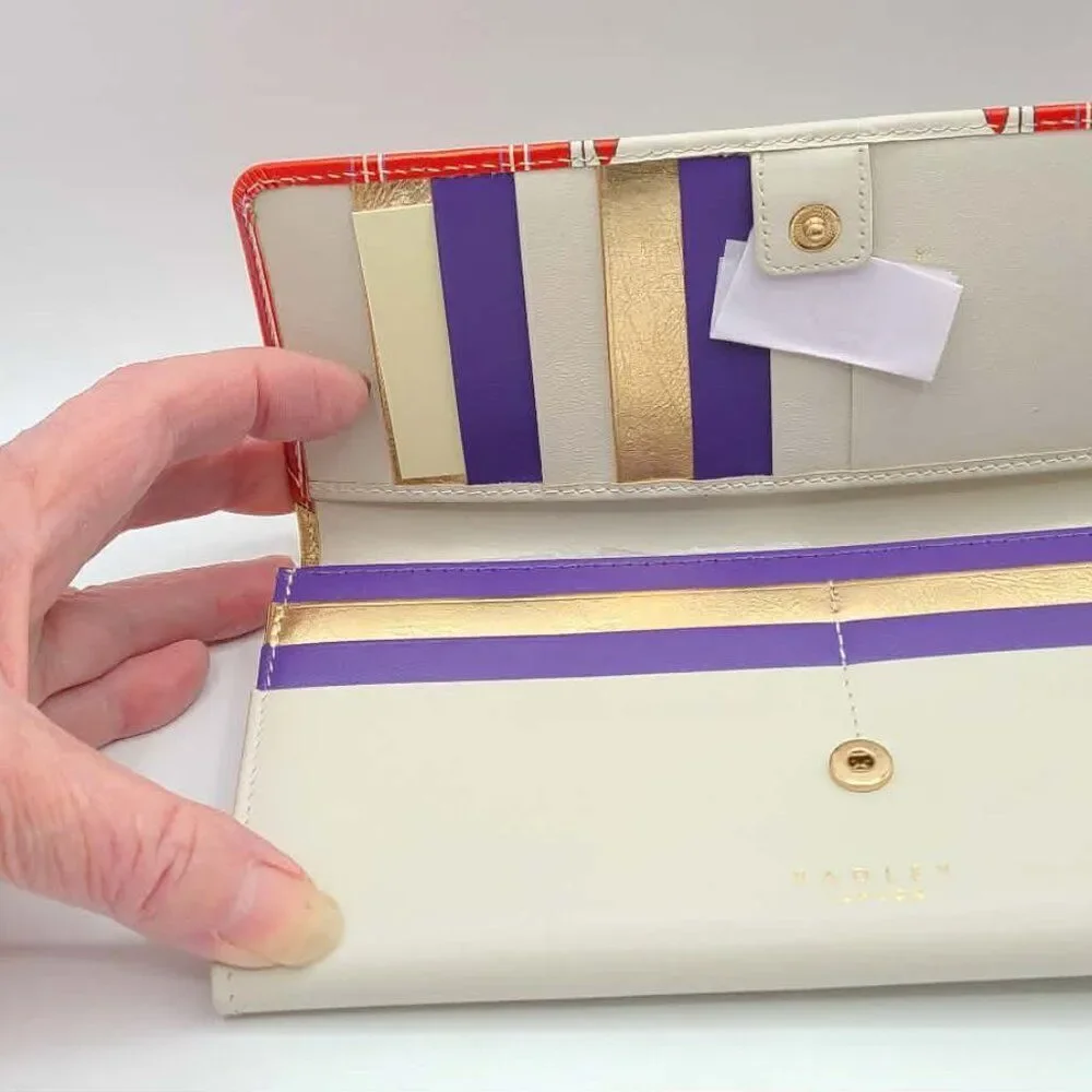 Radley London Picture Party Pals Large Flapover Matinee Wallet NWT! NEW!